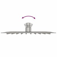 Regendouchekop 304 20x20 cm vierkant roestvrij staal 8