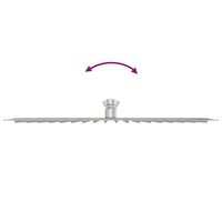 Regendouchekop 304 40x40 cm vierkant roestvrij staal 8