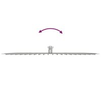 Regendouchekop vierkant 50x50 cm roestvrij staal 304 8