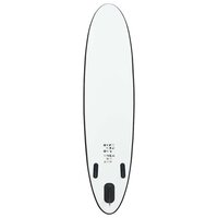 Stand-up paddleboard opblaasbaar zwart en wit 4