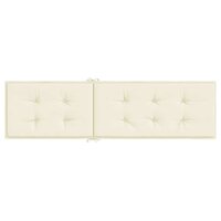 Terrasstoelkussen (75+105)x50x4 cm cr&egrave;mekleurig 5