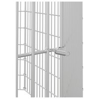 Dierenverblijf 8 panelen 54x60 cm gegalvaniseerd ijzer 6