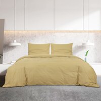Dekbedovertrekset lichtgewicht 240x220 cm microvezel taupe 3