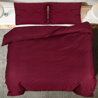 Dekbedovertrekset lichtgewicht 155x220 cm microvezel bordeaux 5