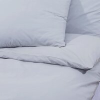 Dekbedovertrekset 140x200 cm katoen grijs 7