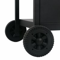 Gasbarbecue met 3-laags zijtafel zwart en zilverkleurig 7