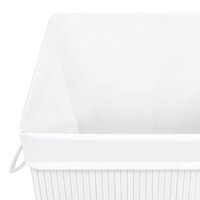 Wasmand met 1 vak bamboe wit 7
