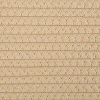 Wasmand &Oslash; 60x36 cm katoen beige en wit 7