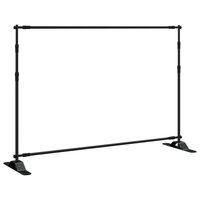 Achtergrondstandaard 305x243 cm staal zwart 5