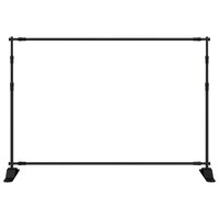 Achtergrondstandaards 2 st 305x243 cm staal zwart 4