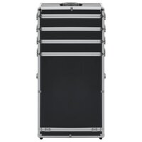 Make-up trolley aluminium zwart 2