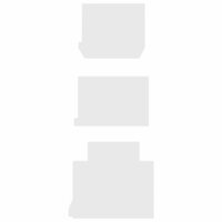 Wandschappen 3 st bewerkt hout wit 5