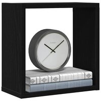 Wandschappen kubus 2 st 30x15x30 cm bewerkt hout zwart eiken 4