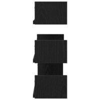 Wandschappen 3 st bewerkt hout zwart eiken 6