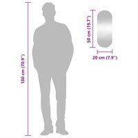 Wandspiegel 20x50 cm ovaal glas 7