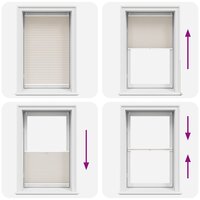 Pliss&eacute;jaloezie 70x125 cm cr&egrave;me 6