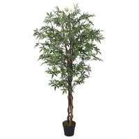 Kunstplant esdoornboom 224 bladeren 80 cm groen 2