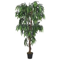 Kunstplant mangoboom 300 bladeren 80 cm groen 2