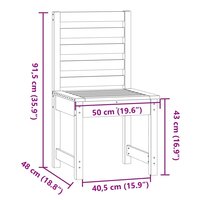 Tuinstoelen 2 st 50x48x91,5 cm massief douglashout 8