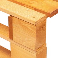 Tuinhocker pallet honingbruin ge&iuml;mpregneerd grenenhout 5