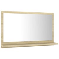 Badkamerspiegel 60x10,5x37 cm bewerkt hout sonoma eikenkleurig 3