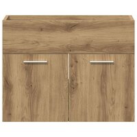 Wastafelkast 60x38,5x46 cm bewerkt hout artisanaal eikenkleur 6