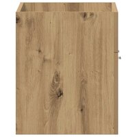 Wastafelkast 60x38,5x46 cm bewerkt hout artisanaal eikenkleur 7
