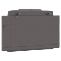 Hoofdbordkussen 90 cm kunstleer grijs 7