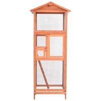 Vogelkooi 68x62x166 cm massief vurenhout 5