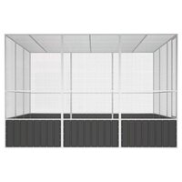 Vogelkooi 302,5x324,5x211,5 cm gegalvaniseerd staal antraciet 4