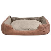 Hondenbed kussen PU-kunstleer maat XL beige 2