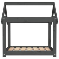 Hondenmand 71x55x70 cm massief grenenhout grijs 5