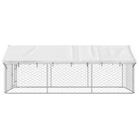 Hondenkennel voor buiten met dak 400x200x150 cm 6