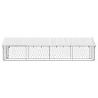 Hondenkennel voor buiten met dak 600x200x150 cm 6