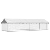 Hondenkennel voor buiten met dak 600x200x150 cm 7