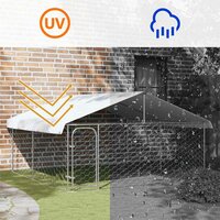 Hondenkennel met dak 300x300x150 cm 8