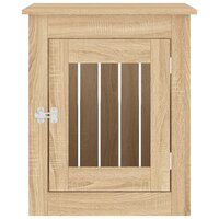 Hondenbench 55x75x65 cm bewerkt hout sonoma eikenkleurig 7