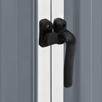 Tuinschuur 195x198x159 cm gegalvaniseerd staal grijs 6