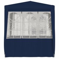 Partytent met zijwanden professioneel 90 g/m&sup2; 2x2 m blauw 3