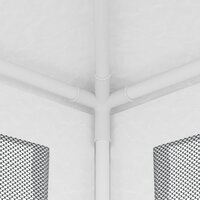 Partytent met 4 mesh zijwanden 2x2 m wit 6