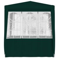 Partytent met zijwanden professioneel 90 g/m&sup2; 2x2 m groen 4