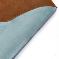 Vloerkleed 150x170 cm echte runderhuid bruin en wit 4