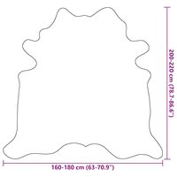 Vloerkleed 180x220 cm echte koeienhuid bruin en wit 9