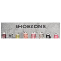 Keukenmat wasbaar shoezone-print 45x150 cm fluweel 2