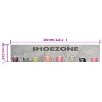 Keukenmat wasbaar shoezone-print 60x300 cm fluweel 5