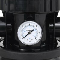 Zwembadzandfilter met voorfilter zwart 9