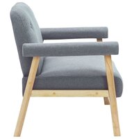 Tweezitsbank stof lichtgrijs 4