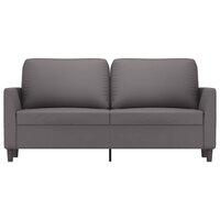 Tweezitsbank 140 cm kunstleer grijs 3