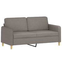2-delige Loungeset met kussens stof taupe 4