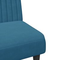 2-delige Loungeset fluweel blauw 9